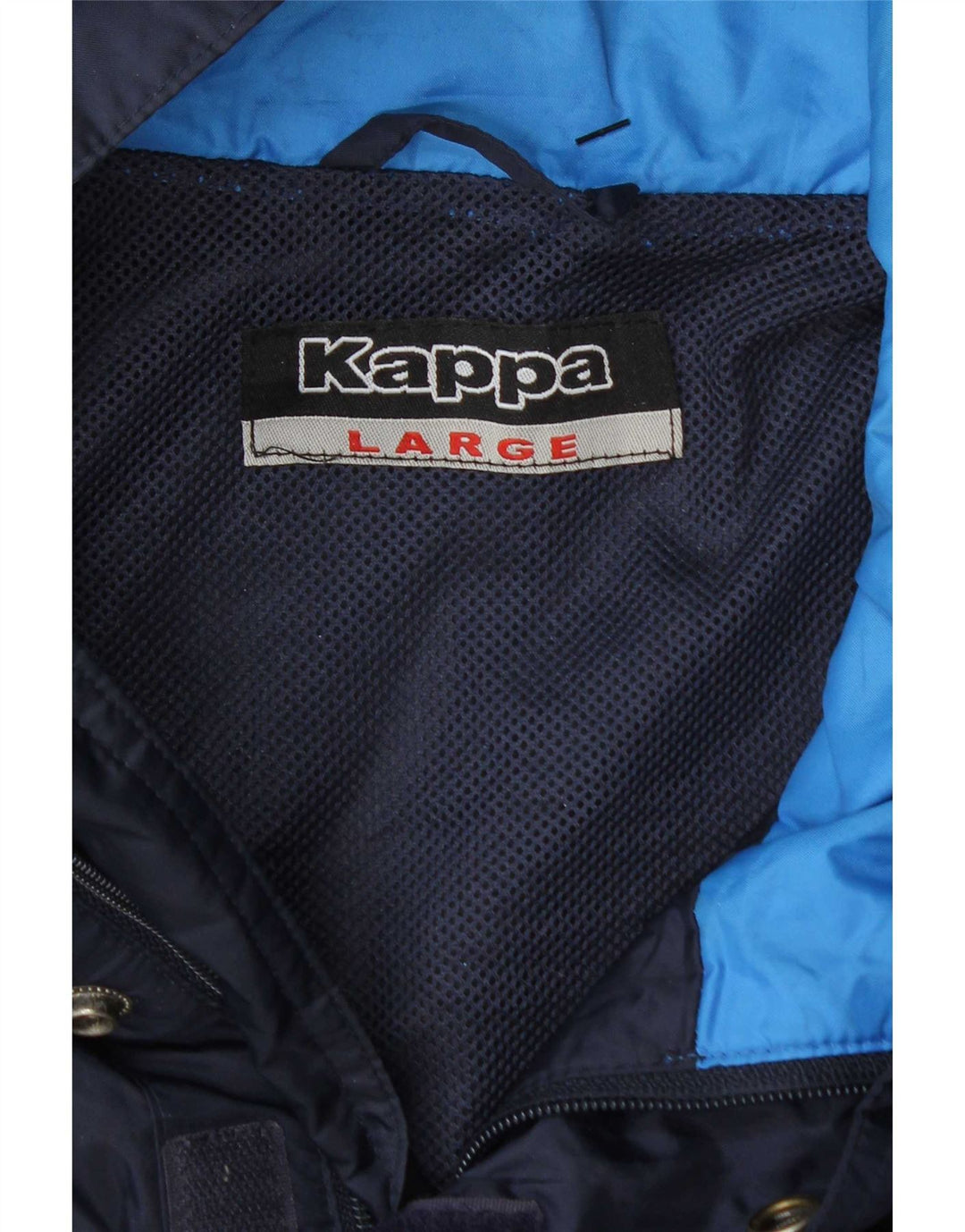 Jachetă Windbreaker pentru bărbați cu grafică Kappa UK 40, mare, bleumarin, color block