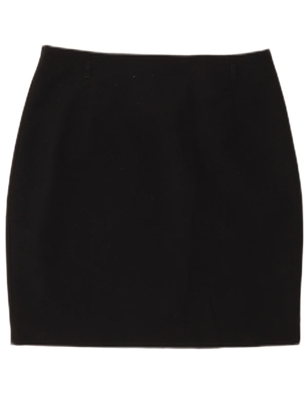 Fusta mini pentru femei Marks & Spencer UK 12 Medium W30 Poliester negru