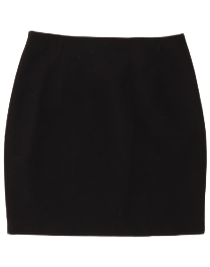 Fusta mini pentru femei Marks & Spencer UK 12 Medium W30 Poliester negru