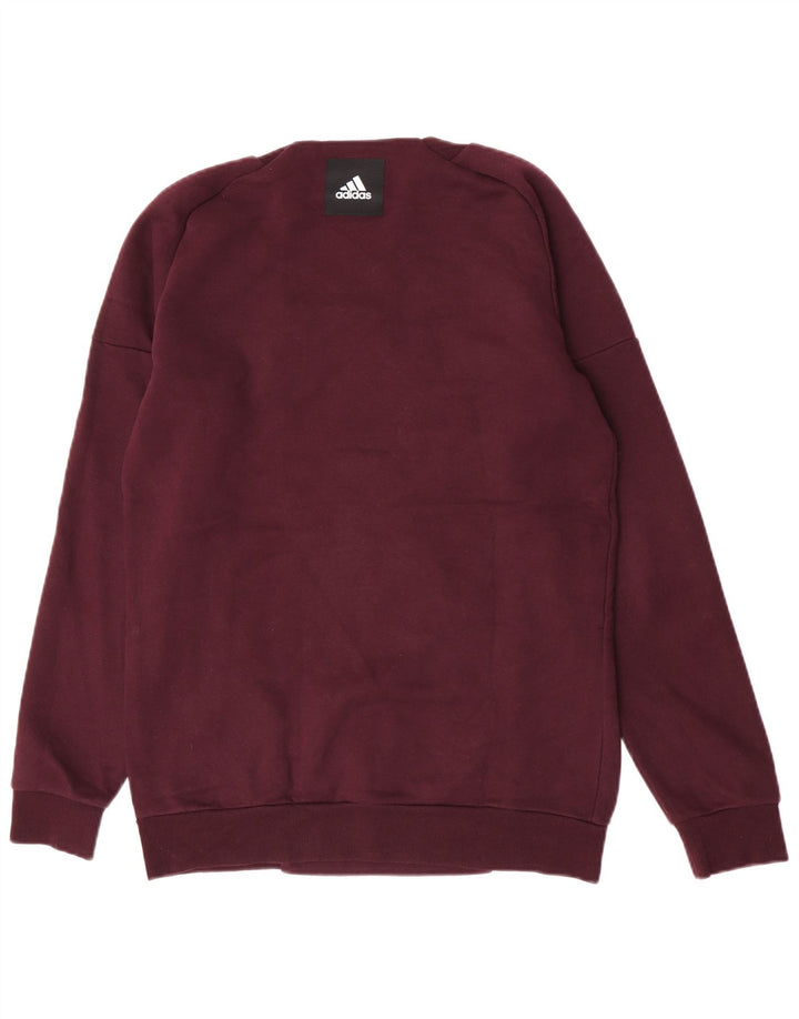 Hanorac grafic pentru bărbați Adidas Jumper Small Maroon