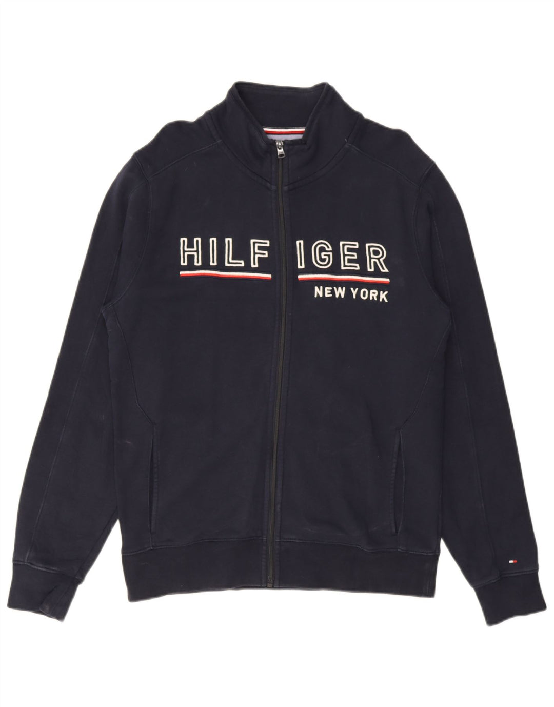 Jachetă de trening Tommy Hilfiger Vintage Fit pentru bărbați, albastru bleumarin mediu