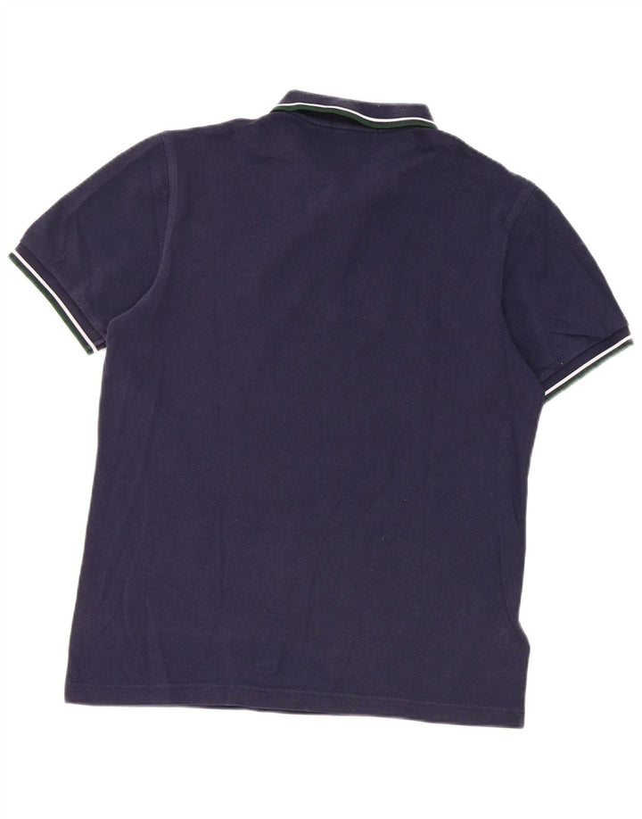 Cămașă polo Fred Perry pentru bărbați, bumbac mediu albastru bleumarin
