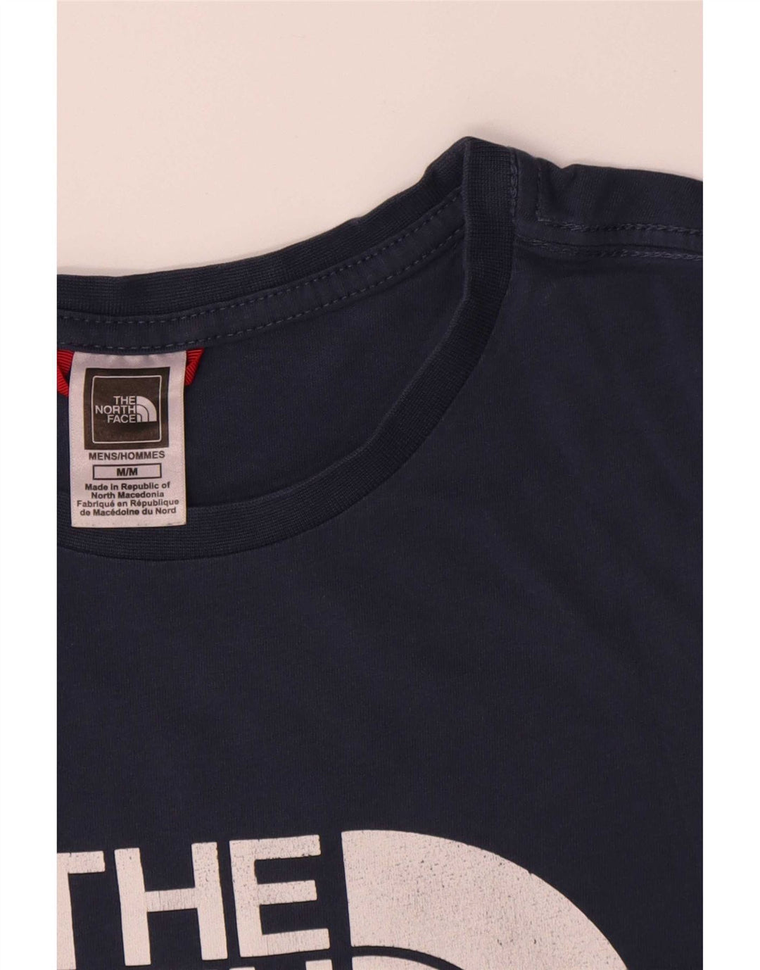 Tricou grafic pentru bărbați The North Face Top mediu din bumbac bleumarin