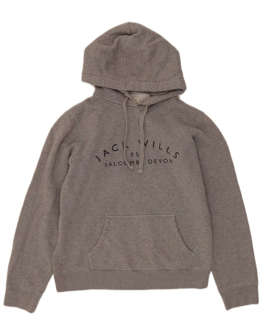 JACK WILLS Pulover supradimensionat Salcombe Devon pentru femei UK 10 Small Gri