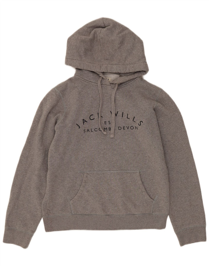 JACK WILLS Pulover supradimensionat Salcombe Devon pentru femei UK 10 Small Gri