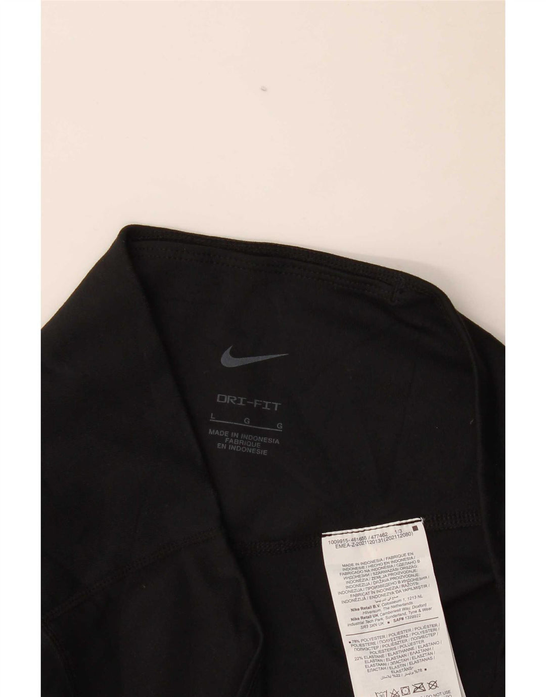 Leggings Nike Dri Fit pentru femei UK 14, mare, negru, poliester