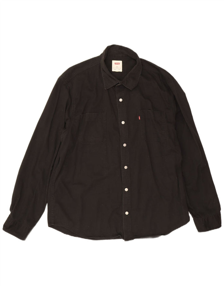 Cămașă pentru bărbați Levi's 2XL bumbac negru