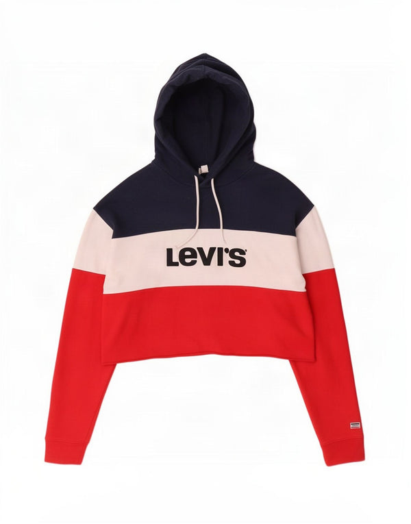 Pulover Oversized Crop Hoodie Levi's pentru femei UK 14 Medium Multicolor