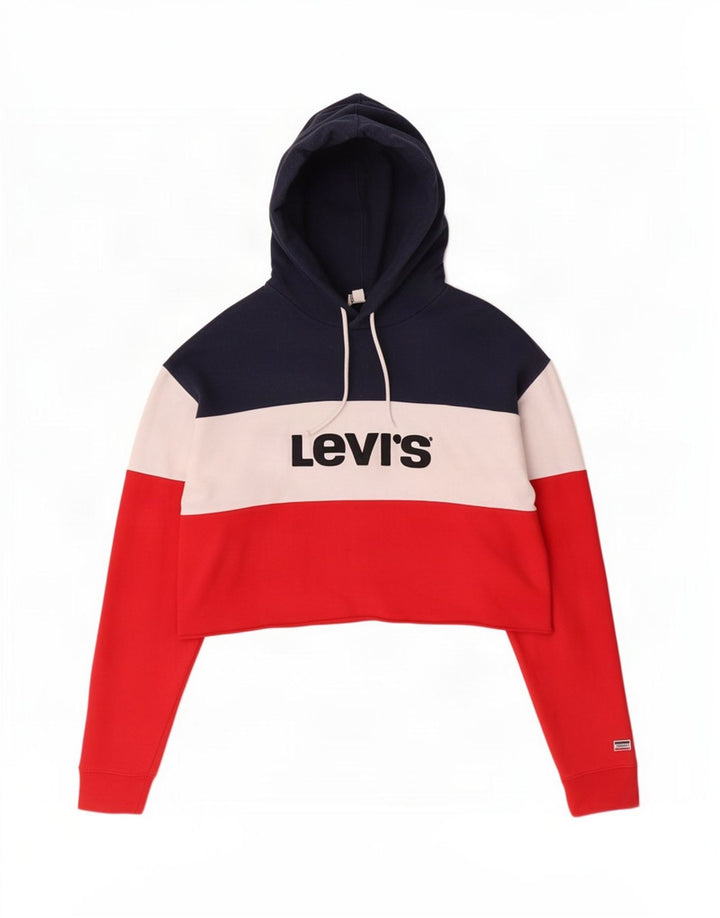 Pulover Oversized Crop Hoodie Levi's pentru femei UK 14 Medium Multicolor