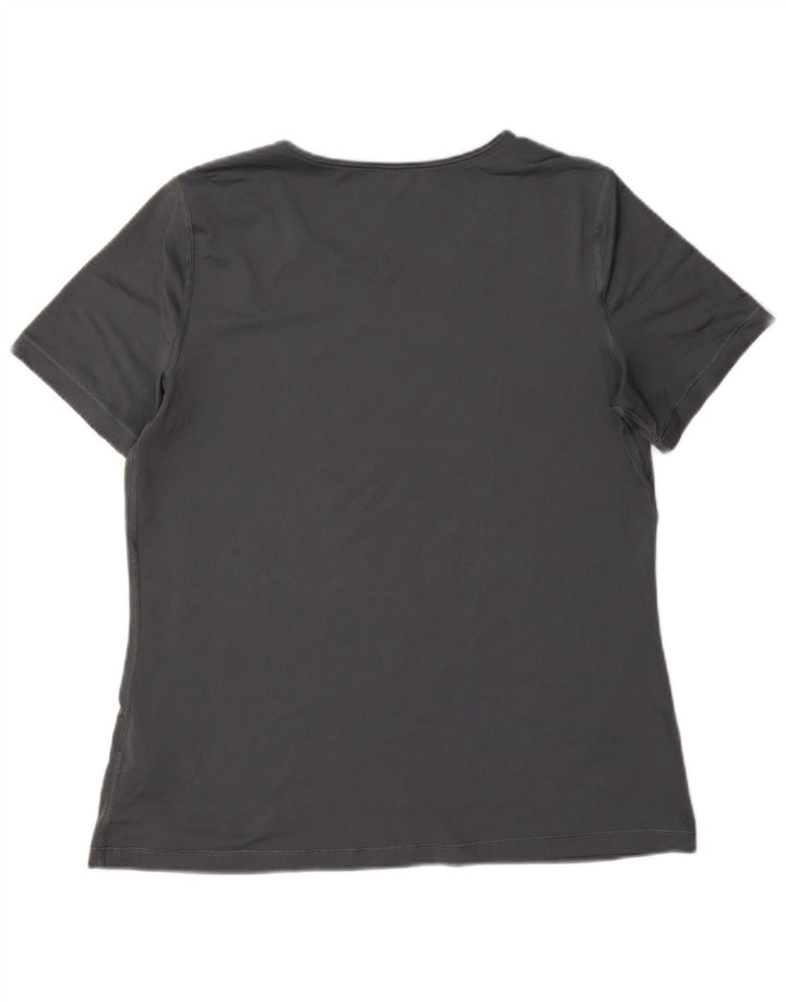 Tricou Nike Dri Fit pentru femei Top UK 16 Large Gri Poliester