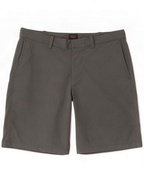 J. Crew Mens Chino Shorts Medium W33 Grey Nylon