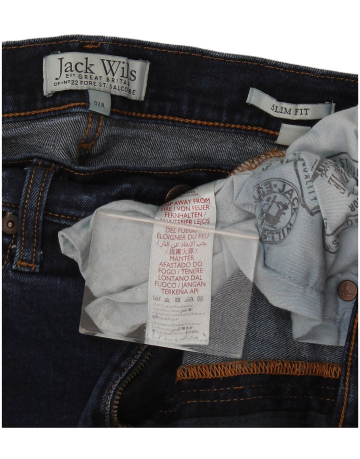 Blugi slim pentru bărbați Jack Wills W32 L28 bumbac bleumarin