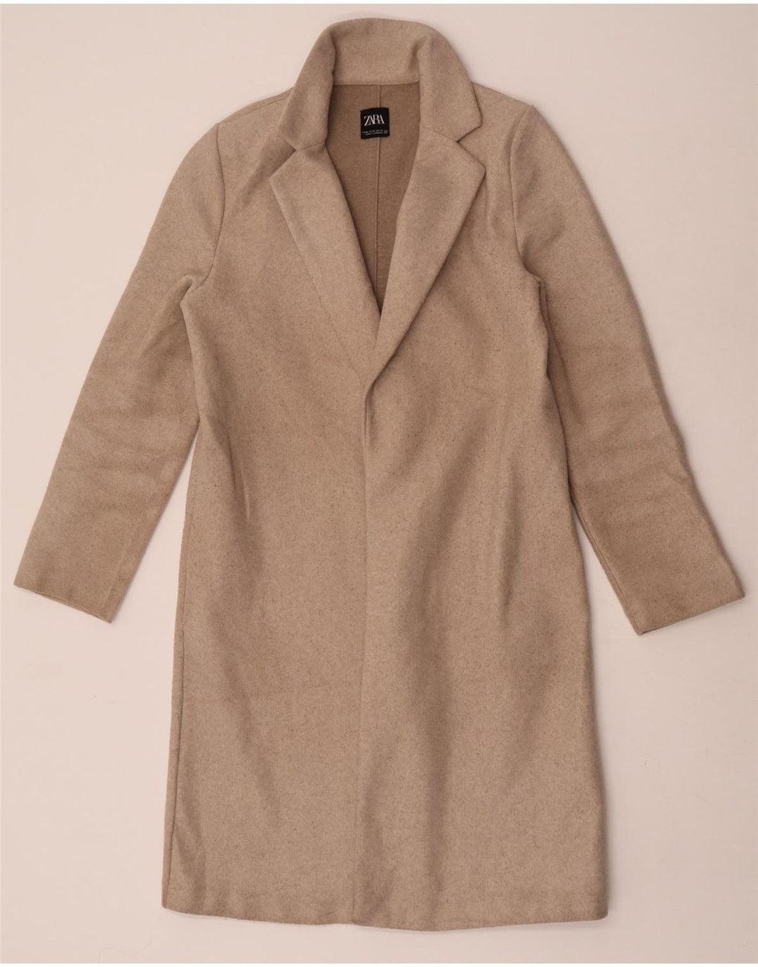 Pardesiu pentru femei Zara UK 12 Medium Bej Poliester
