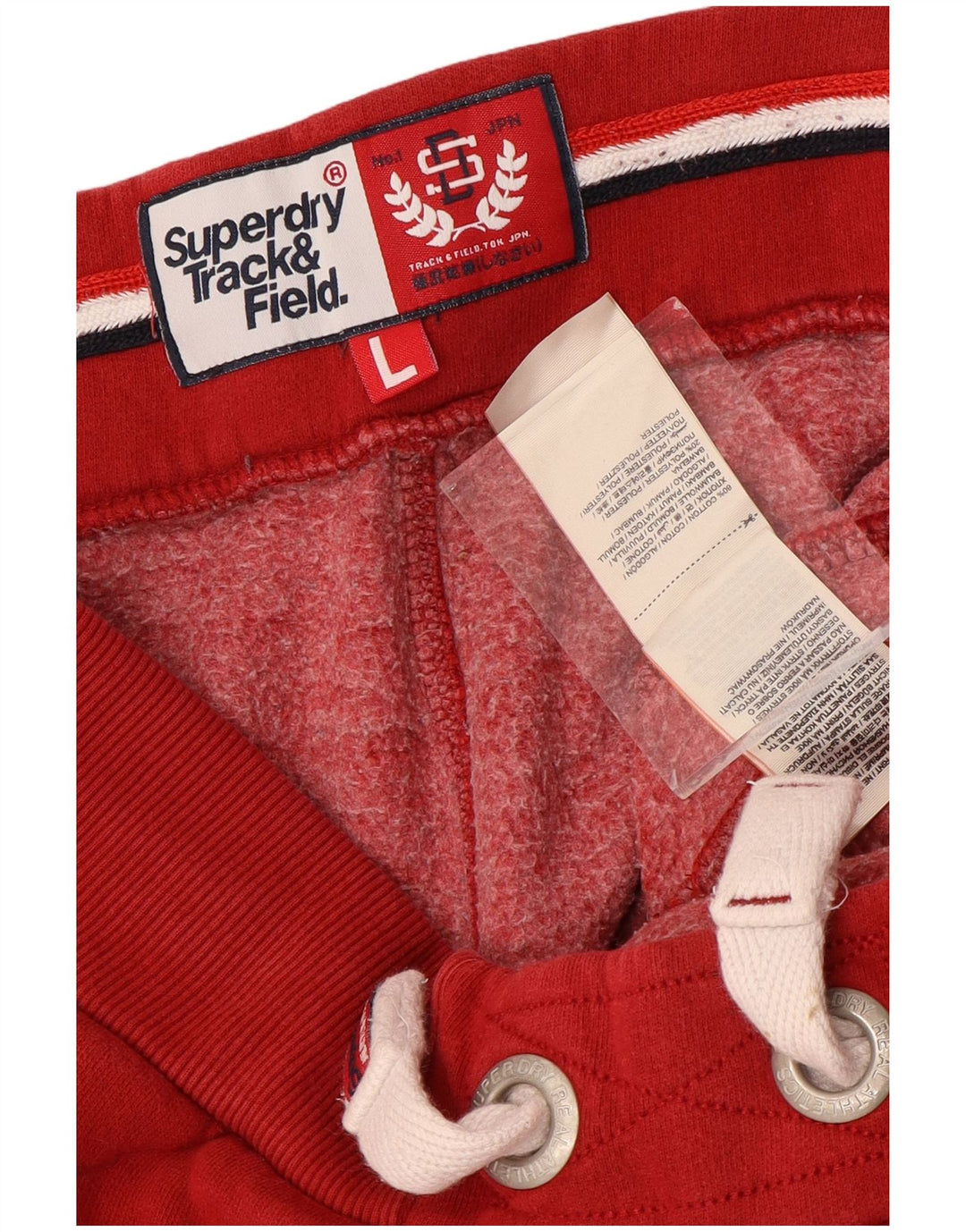 SUPERDRY Pantaloni de trening grafic pentru antrenament și teren pentru bărbați Pantaloni de jogging, mari, roșii