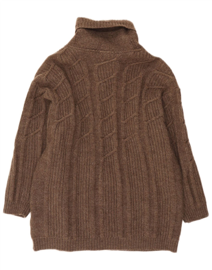 Pulover cardigan pentru femei Geiger EU 42 Lână maro mare