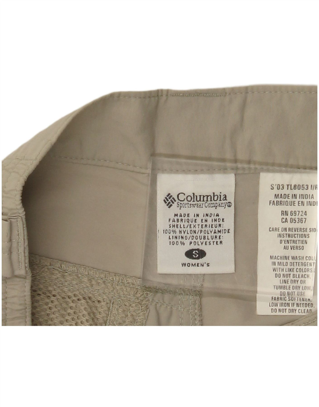 Pantaloni scurti cargo pentru femei COLUMBIA Small W27 Nylon verde