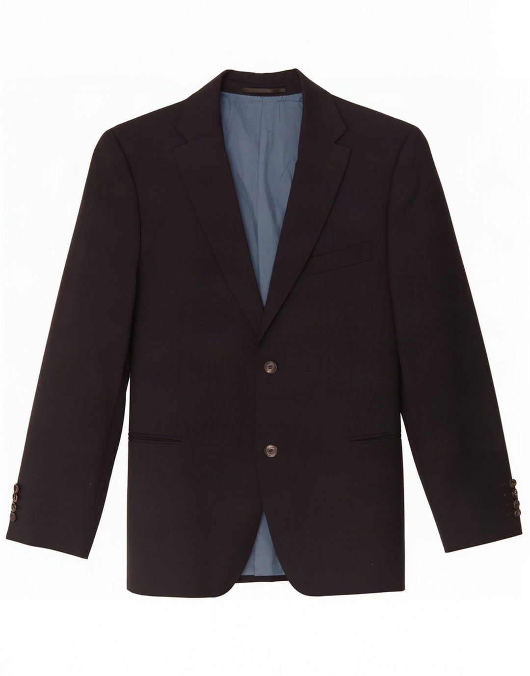 Blazer pentru bărbați Hugo Boss, cu 2 nasturi, UK 42 XL, lână cu dungi, albastru bleumarin