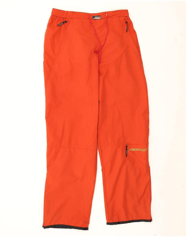 Pantaloni de trening Reebok pentru bărbați, poliester portocaliu mare