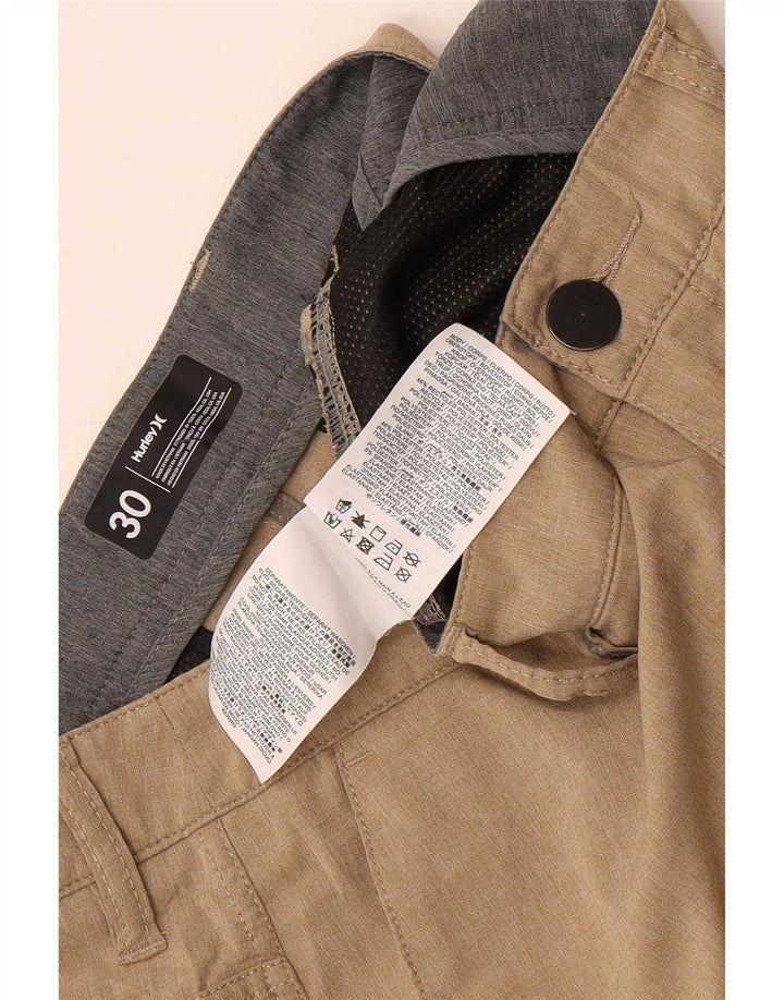 Pantaloni scurți chino pentru bărbați Hurley W30 Poliester Bej Mediu