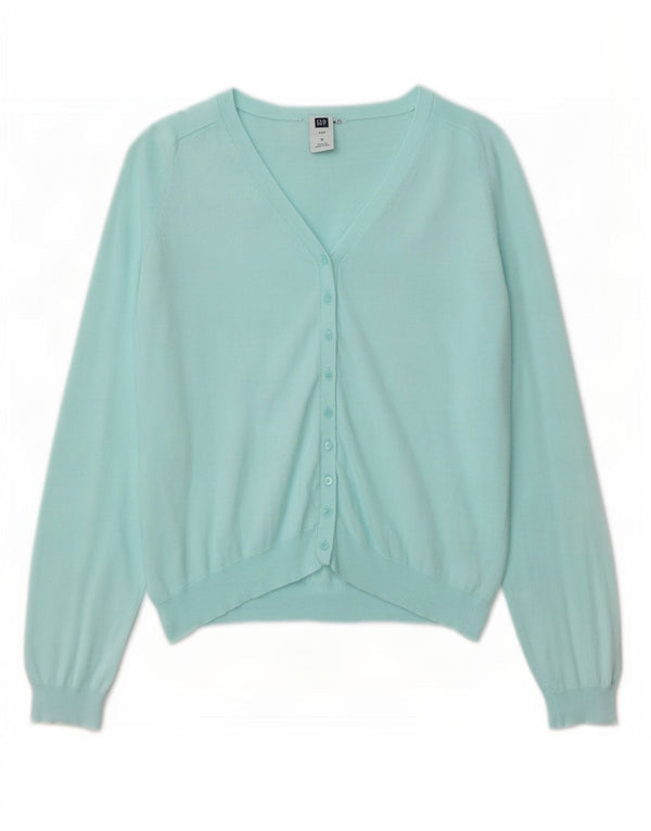 Pulover cardigan pentru femei Gap UK 10 mic turcoaz bumbac