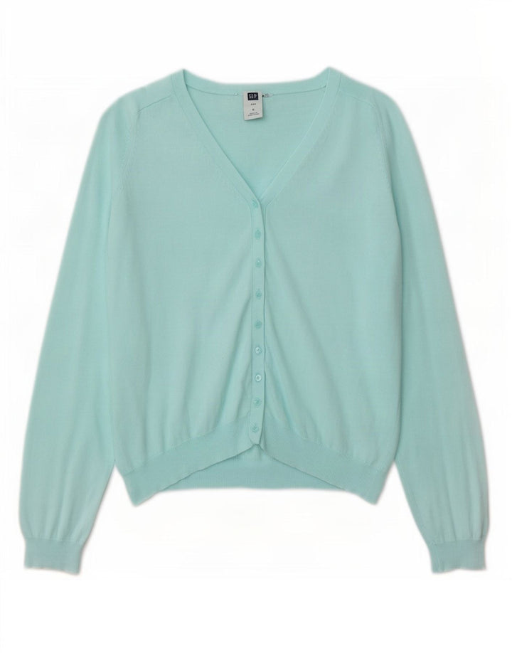 Pulover cardigan pentru femei Gap UK 10 mic turcoaz bumbac