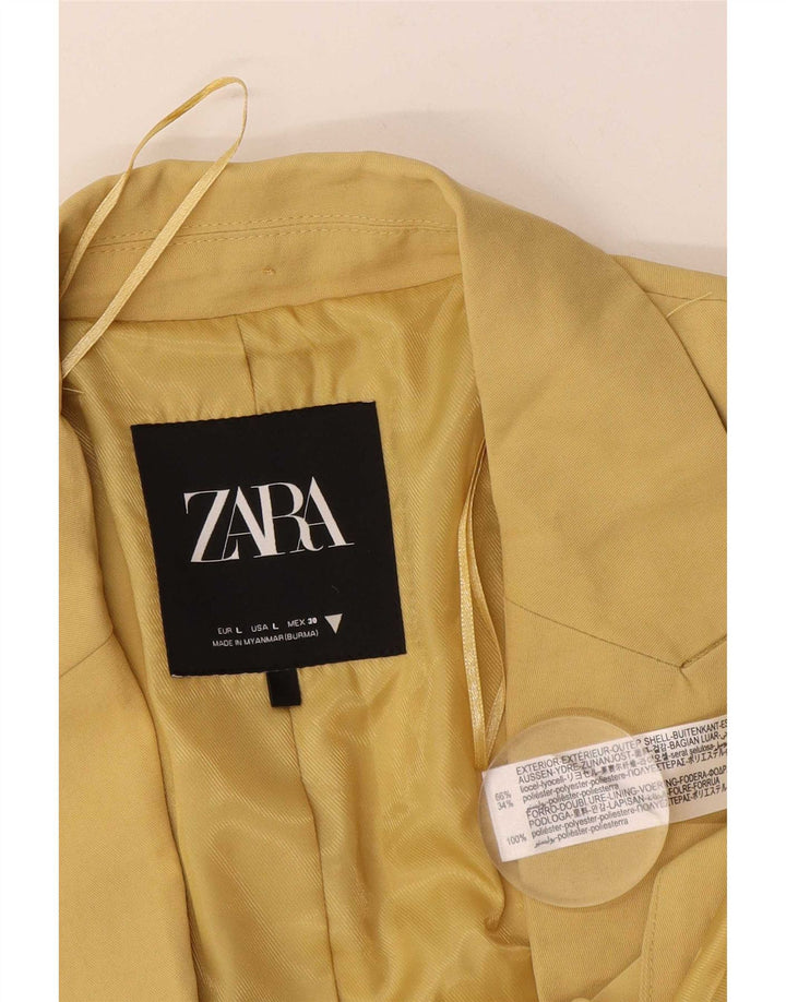 Blazer pentru femei Zara cu 2 nasturi, UK 16, lyocell mare, negru
