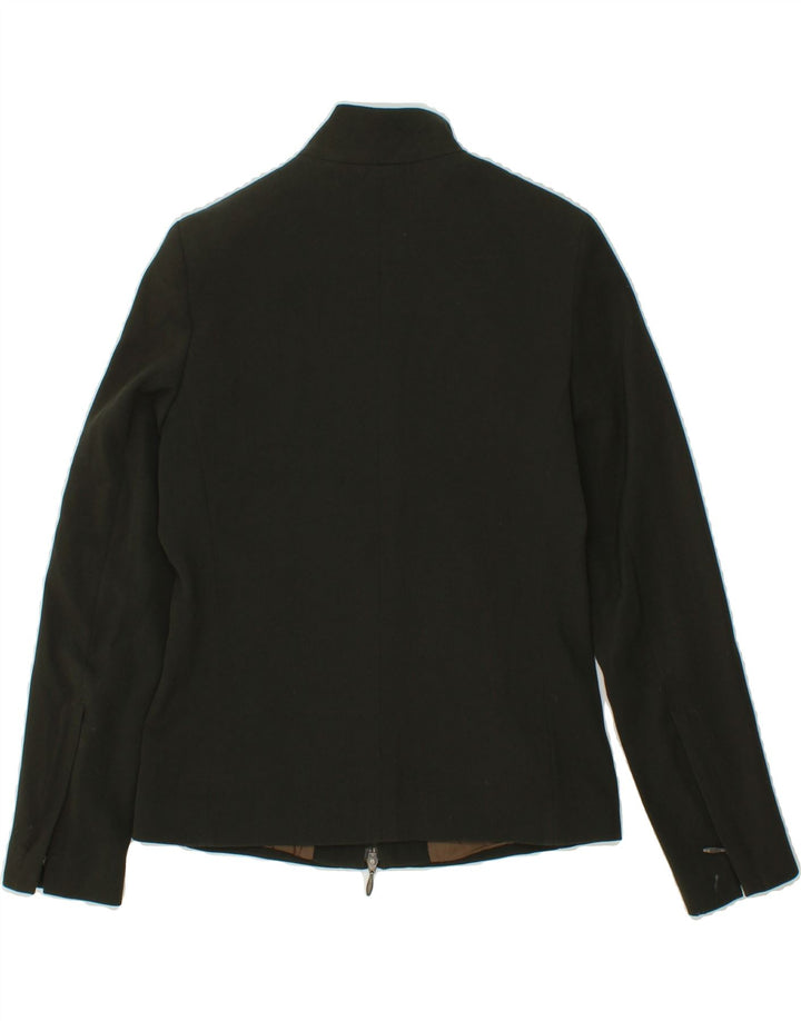 VINTAGE Womens Bomber Jacket IT 40 Small Green Wool Vintage Vintage and Second-Hand Vintage from Messina Hembry 