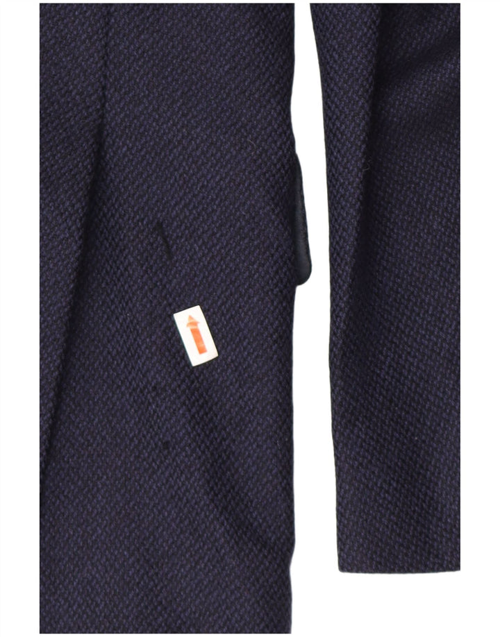 Jachetă Burberry pentru bărbați cu 3 nasturi IT 50 Medium Bleumarin Clasic
