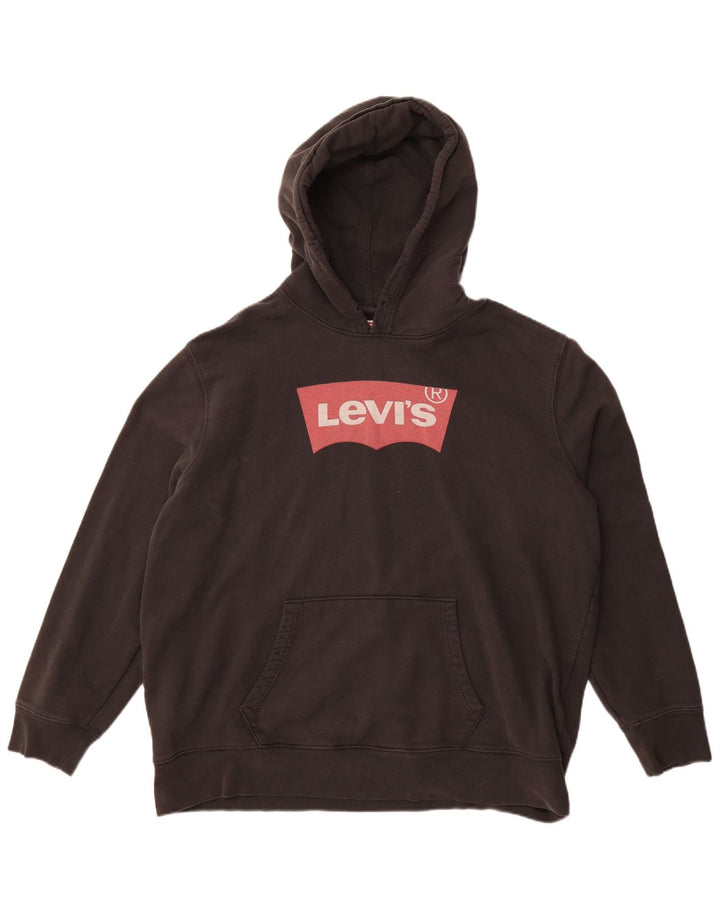 Levi's Standard Graphic Hoodie Jumper XL, bumbac negru