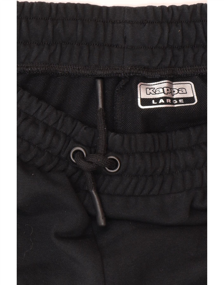 Pantaloni de trening pentru bărbați Kappa Joggeri mari, negru, bumbac