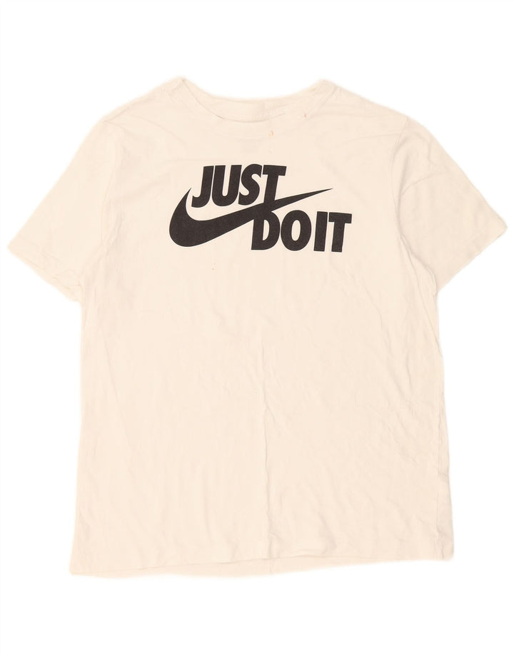 Tricou grafic Nike pentru bărbați Top mare din bumbac alb