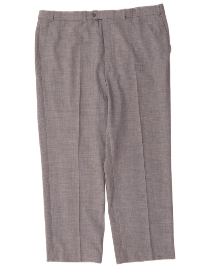 Marks & Spencer Pantaloni drepți pentru bărbați L40 L29 Poliester gri