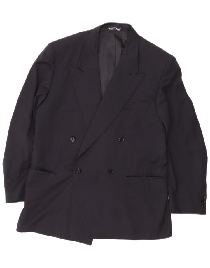 Jachetă pentru bărbați Cerruti 1881 Blazer Dublu Lână Bleumarin Mediu