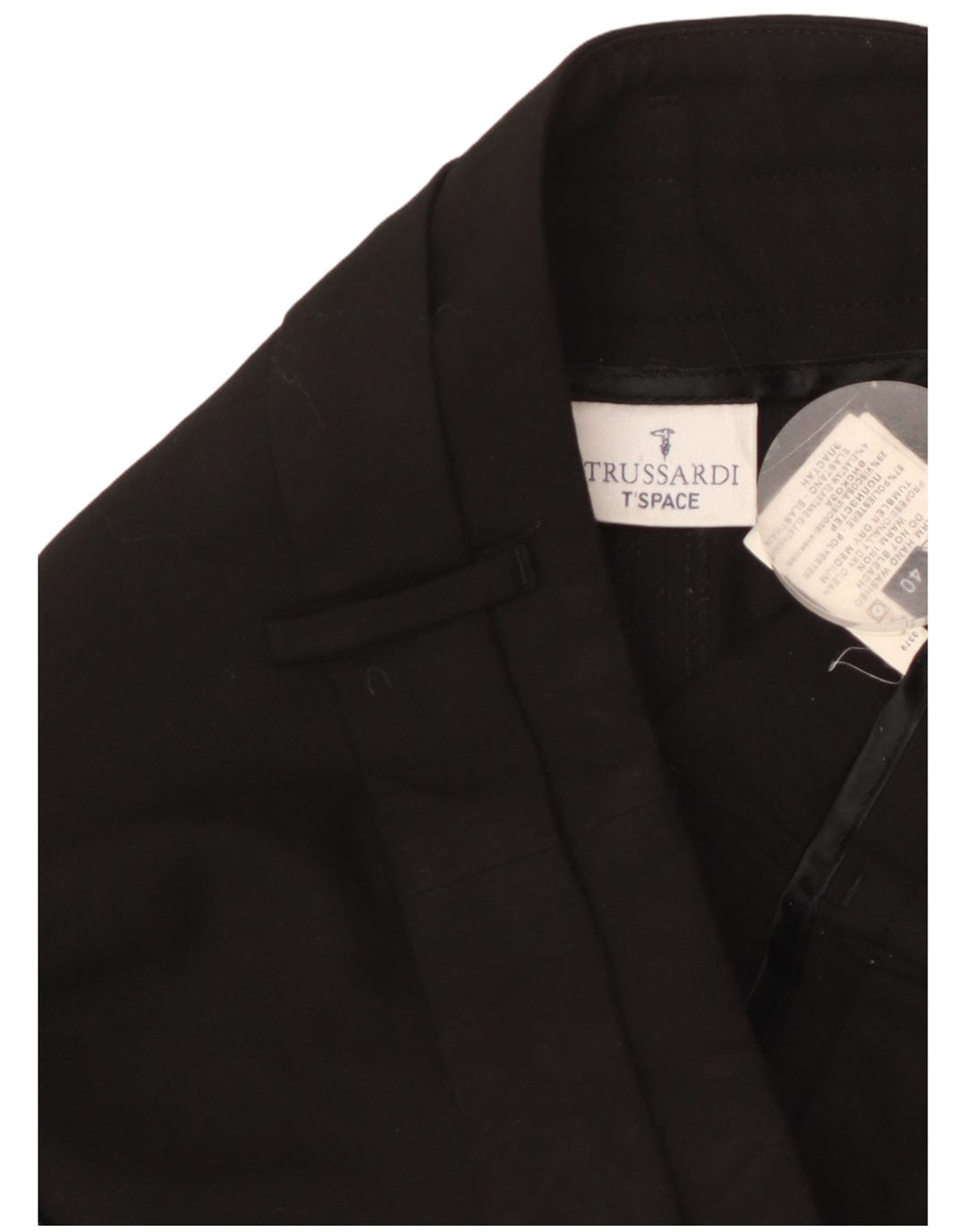 TRUSSARDI Pantaloni de costum bootcut pentru femei IT 40 Small W32 L29 Poliester negru