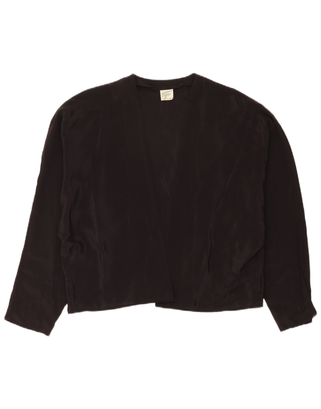 Top bolero supradimensionat pentru femei Vintage IT 44 Medium Black Acetat