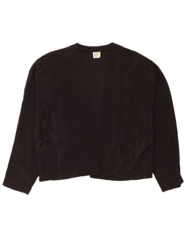 Top bolero supradimensionat pentru femei Vintage IT 44 Medium Black Acetat