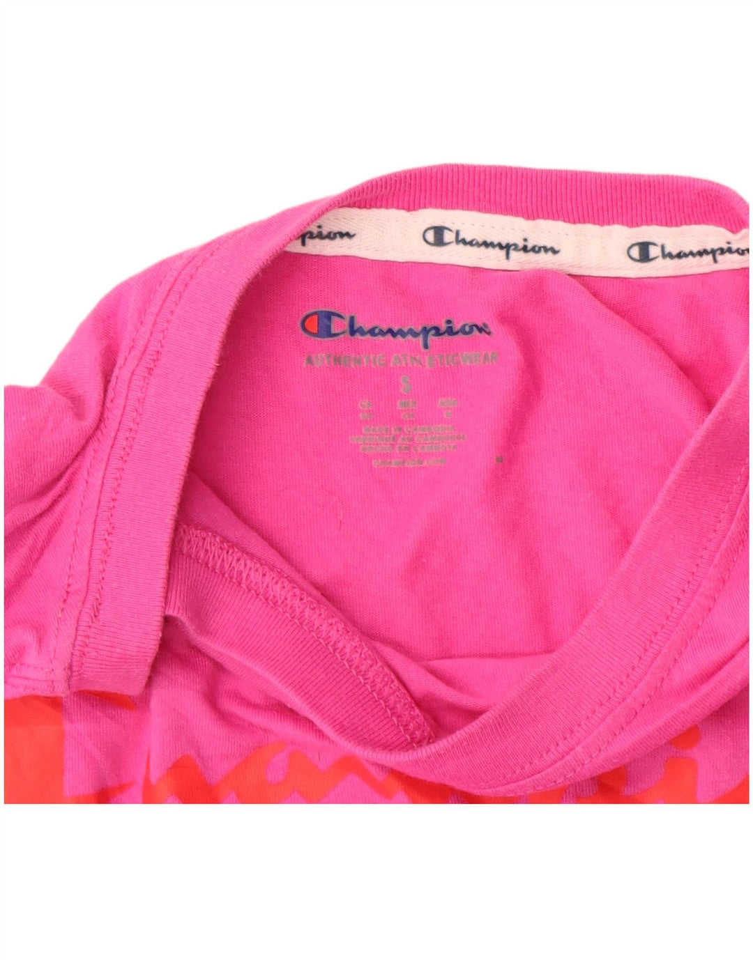 Tricou crop pentru femei CHAMPION Top UK 10 Small Pink