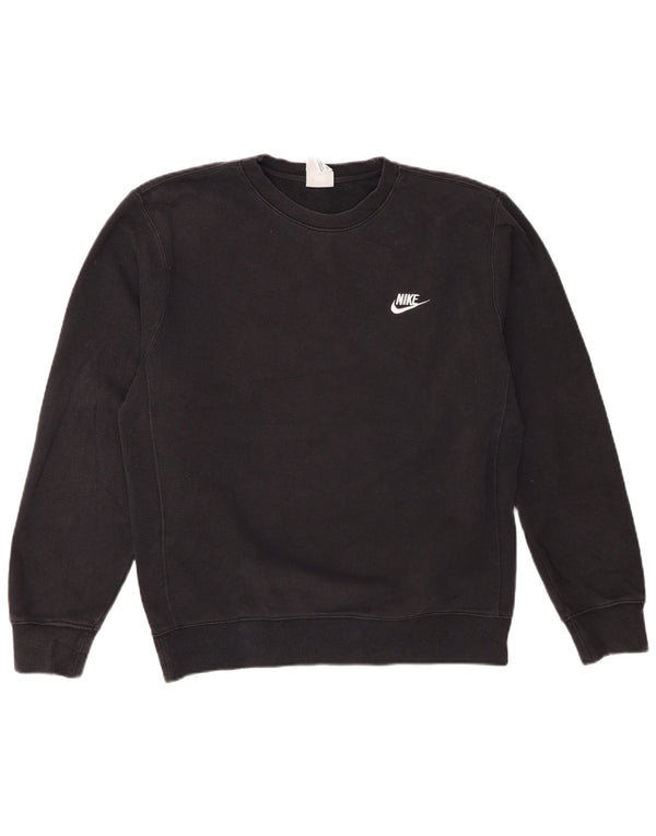 Pulover Nike pentru bărbați, bumbac mic, negru