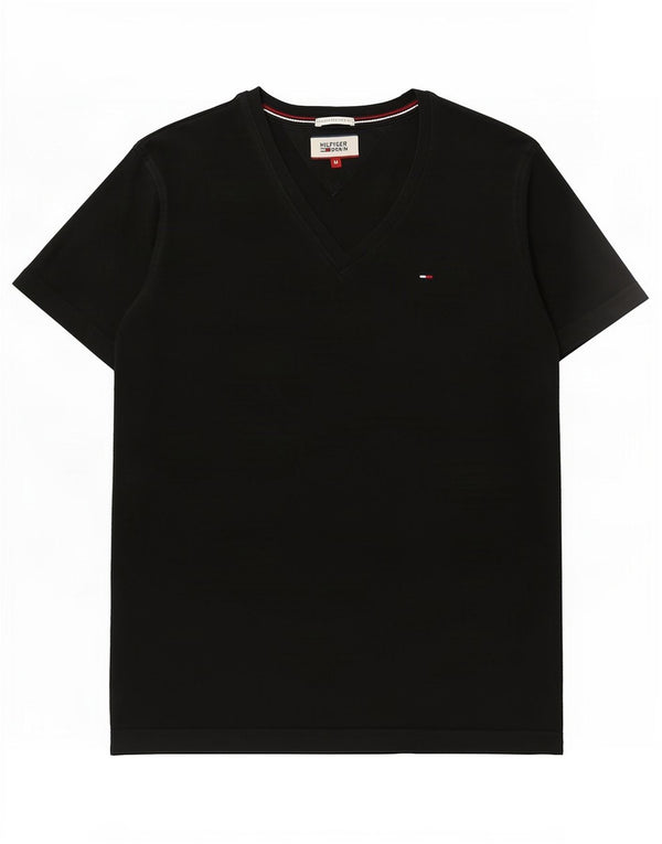 Tricou Tommy Hilfiger pentru femei Top UK 12 Medium Black Bumbac