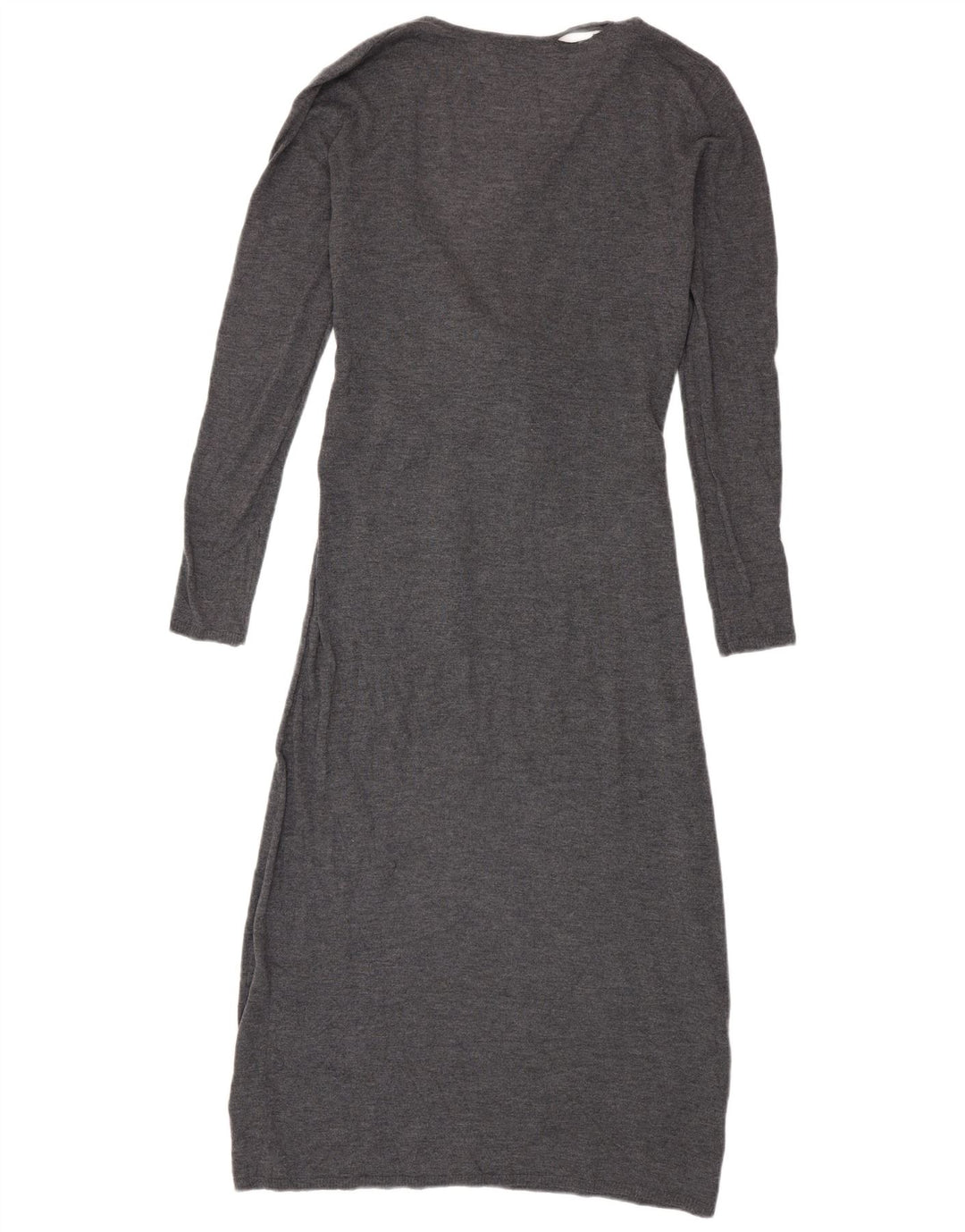 Rochie pulover cu mânecă lungă pentru femei Zara UK 10 Poliester gri mic