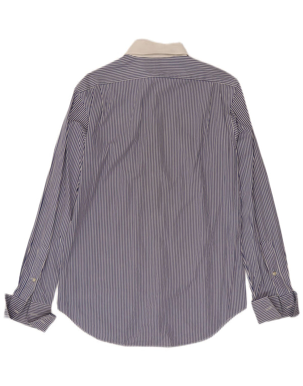 Cămașă formală Polo Ralph Lauren pentru bărbați Mărimea 39 15 1/2 Medium Blue Pinstripe