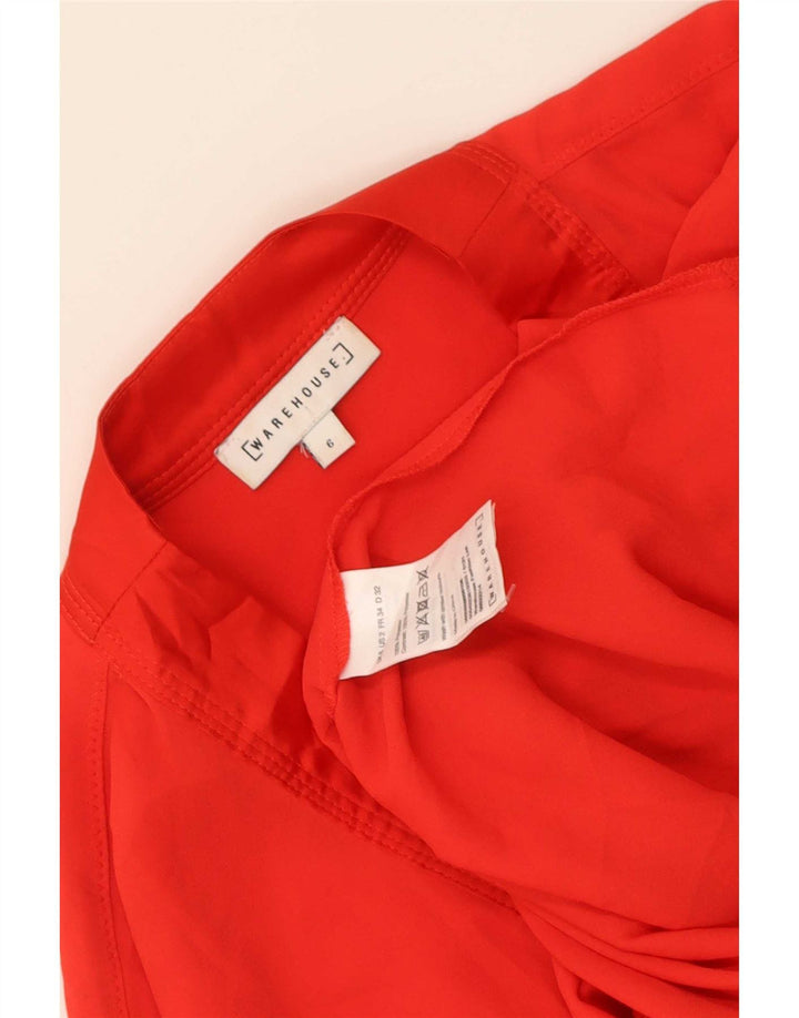 Top bluză pentru femei Warehouse UK 6 XS poliester roșu