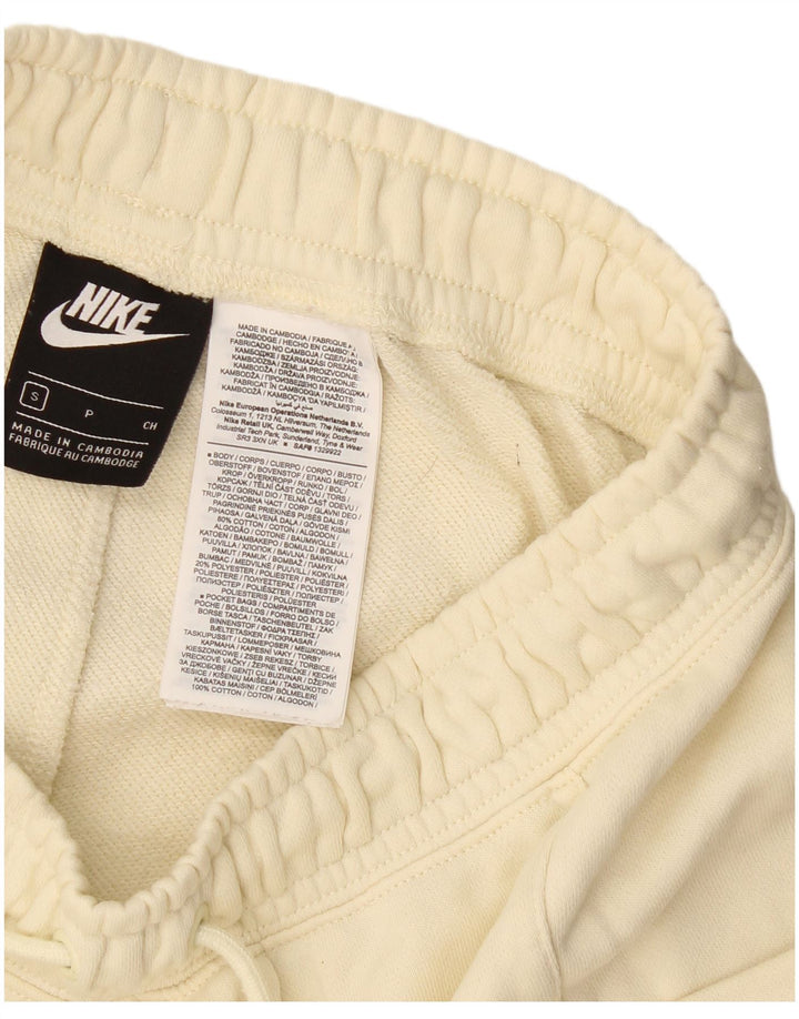 Pantaloni scurti sport Nike pentru femei UK 8 Small Beige Bumbac
