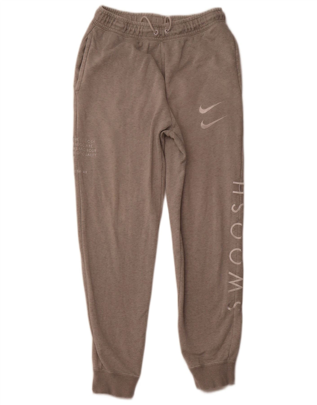 Pantaloni de trening grafic pentru femei NIKE Pantaloni de jogging UK 10 Bumbac gri mic