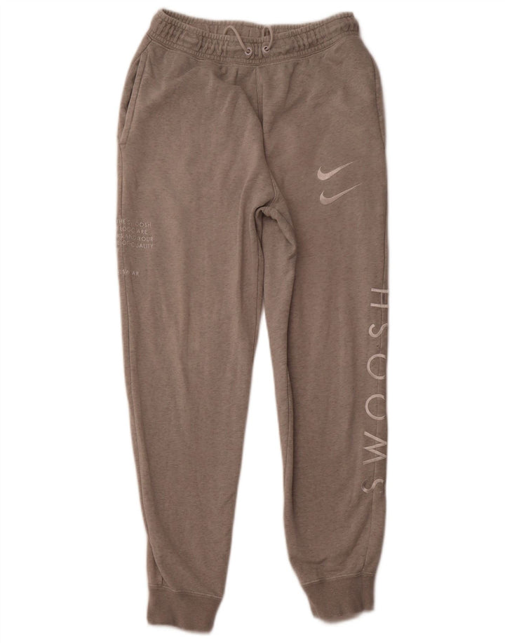 Pantaloni de trening grafic pentru femei NIKE Pantaloni de jogging UK 10 Bumbac gri mic