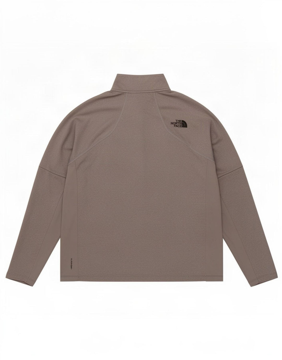 Top de trening The North Face, pentru bărbați, cu fermoar și gât, poliester mare, gri