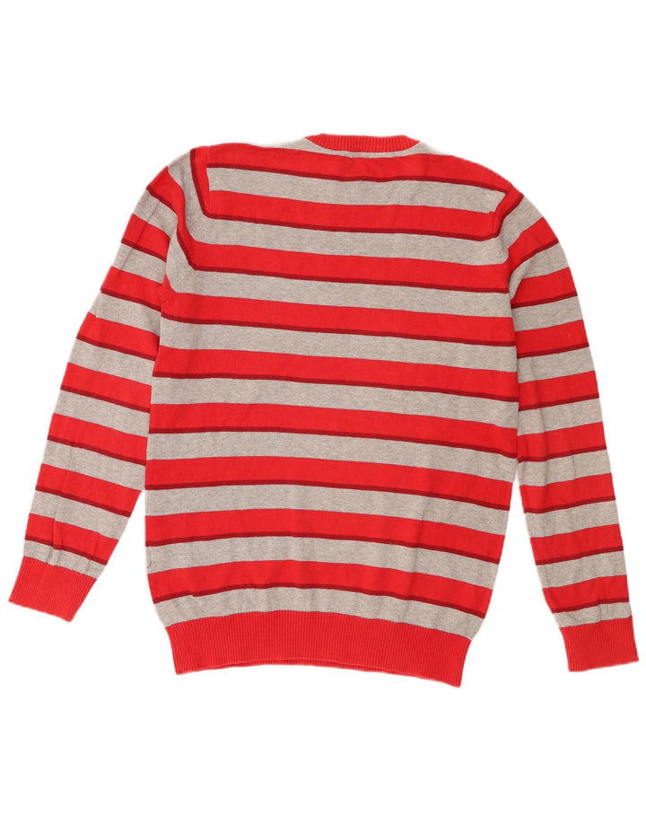 Pulover Jack & Jones pentru bărbați, cu tăiere obișnuită, cu gât roșu mic, cu dungi