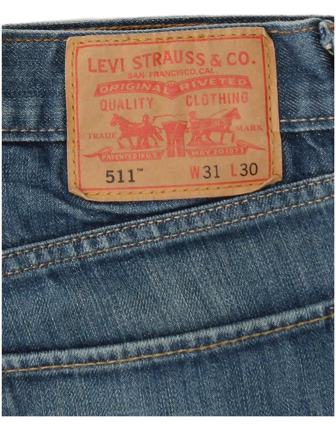 Blugi Levi's 511 Slim pentru bărbați W31 L27 Bumbac albastru