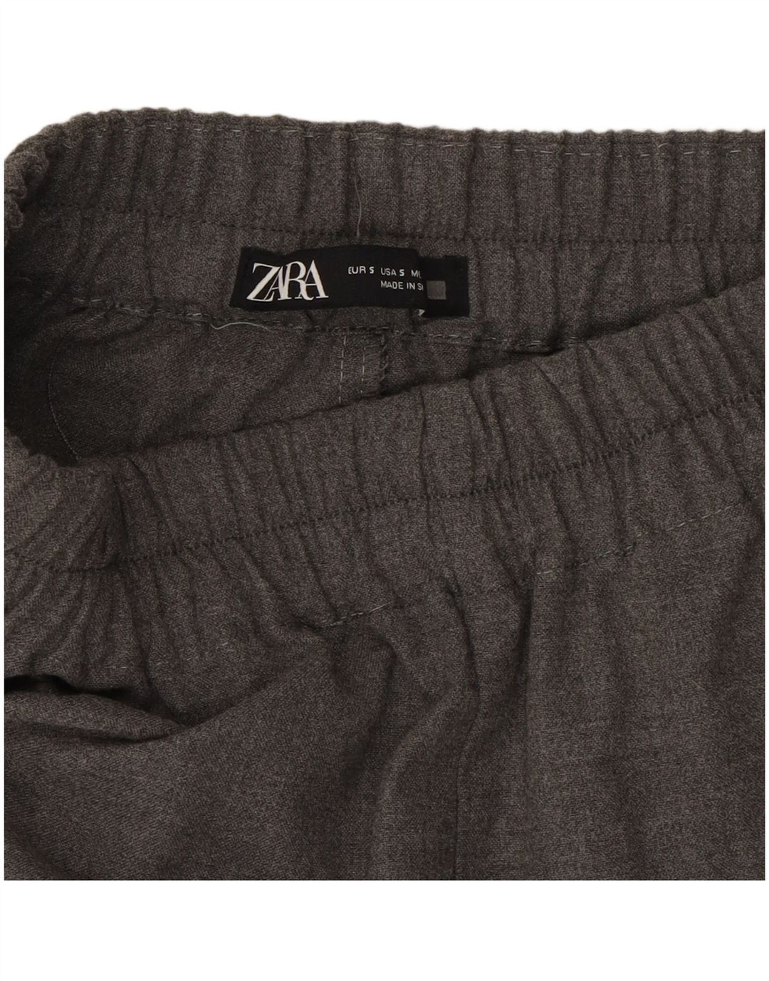 ZARA Womens Tapered Suit Trousers Small W26 L29 Grey