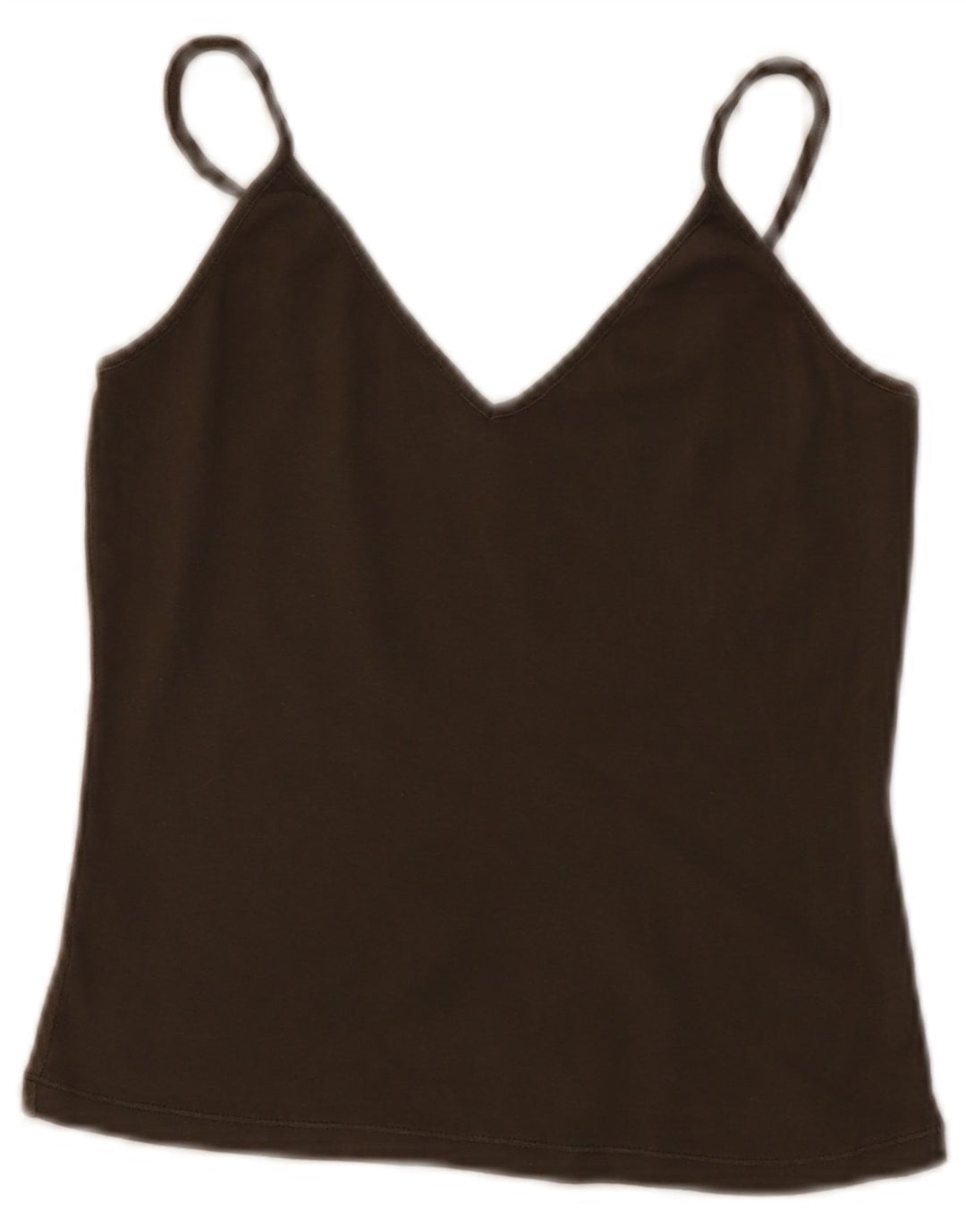 BENETTON Crop Cami Top pentru femei UK 4 XS Khaki